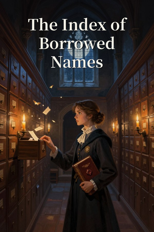 Cover of The Index of Borrowed Names by Fictures Studio